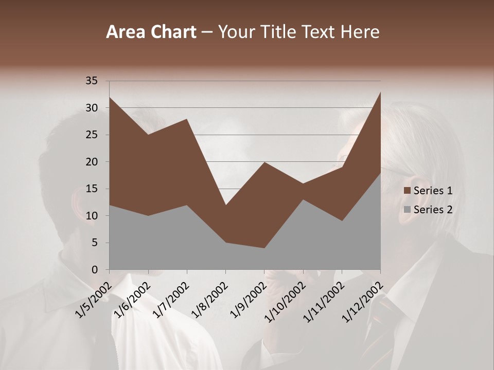 A Man Smoking A Cigarette Next To Another Man PowerPoint Template