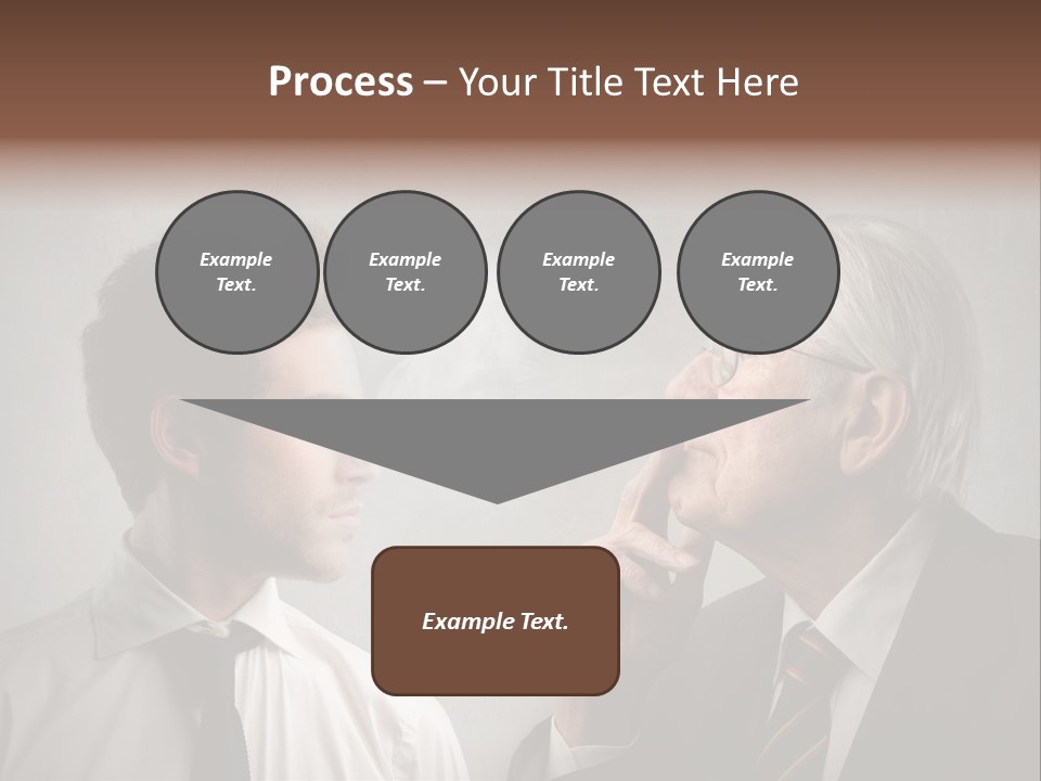 A Man Smoking A Cigarette Next To Another Man PowerPoint Template
