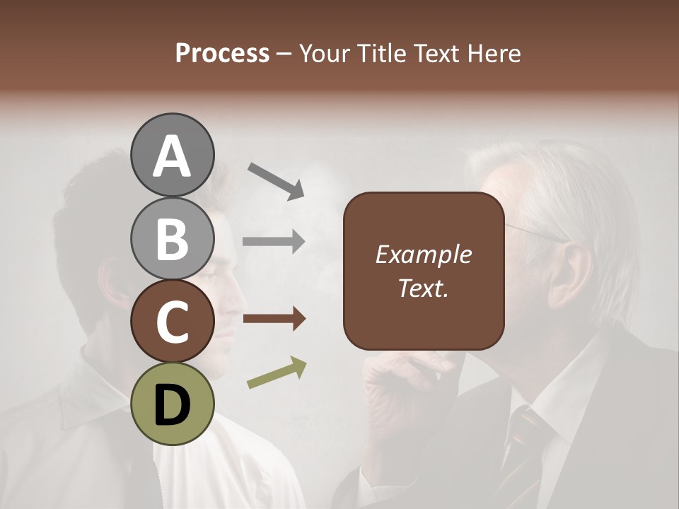 A Man Smoking A Cigarette Next To Another Man PowerPoint Template