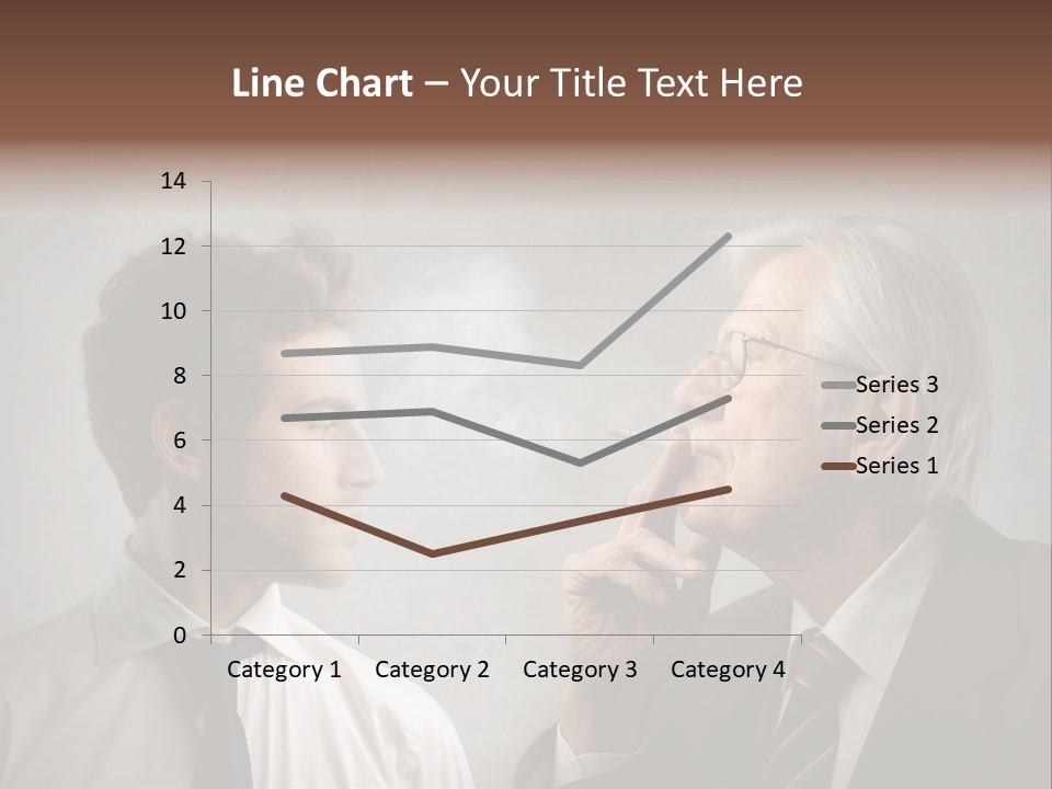 A Man Smoking A Cigarette Next To Another Man PowerPoint Template