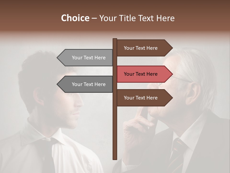 A Man Smoking A Cigarette Next To Another Man PowerPoint Template