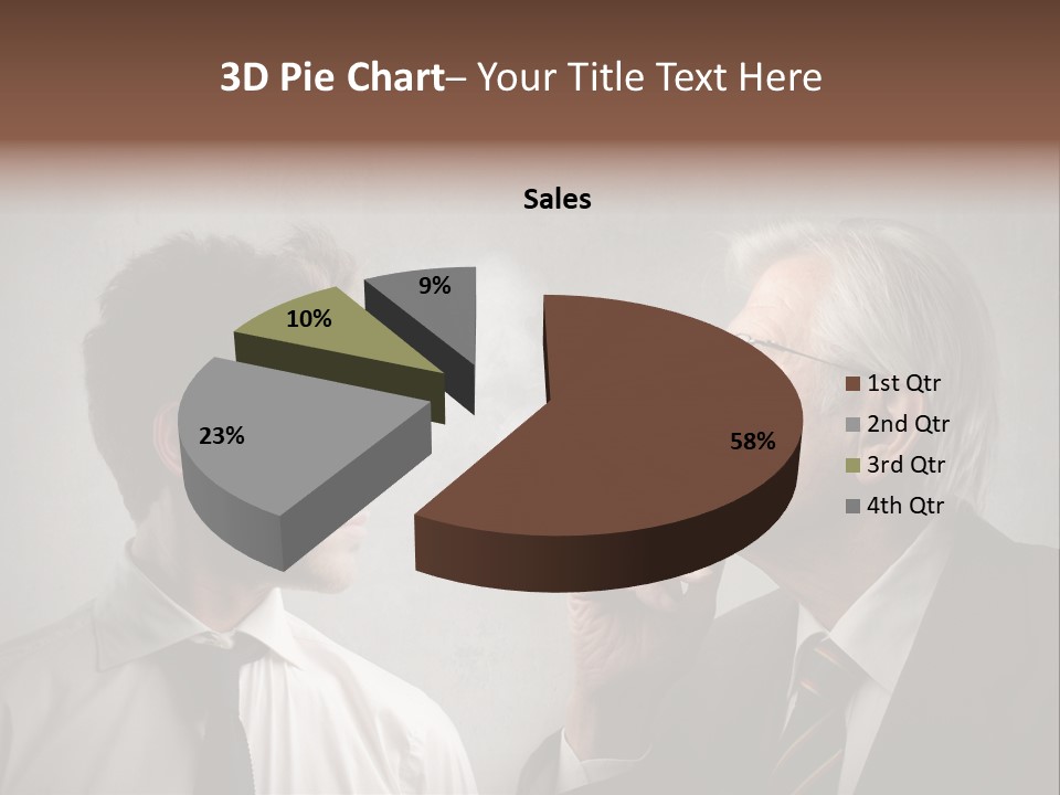 A Man Smoking A Cigarette Next To Another Man PowerPoint Template
