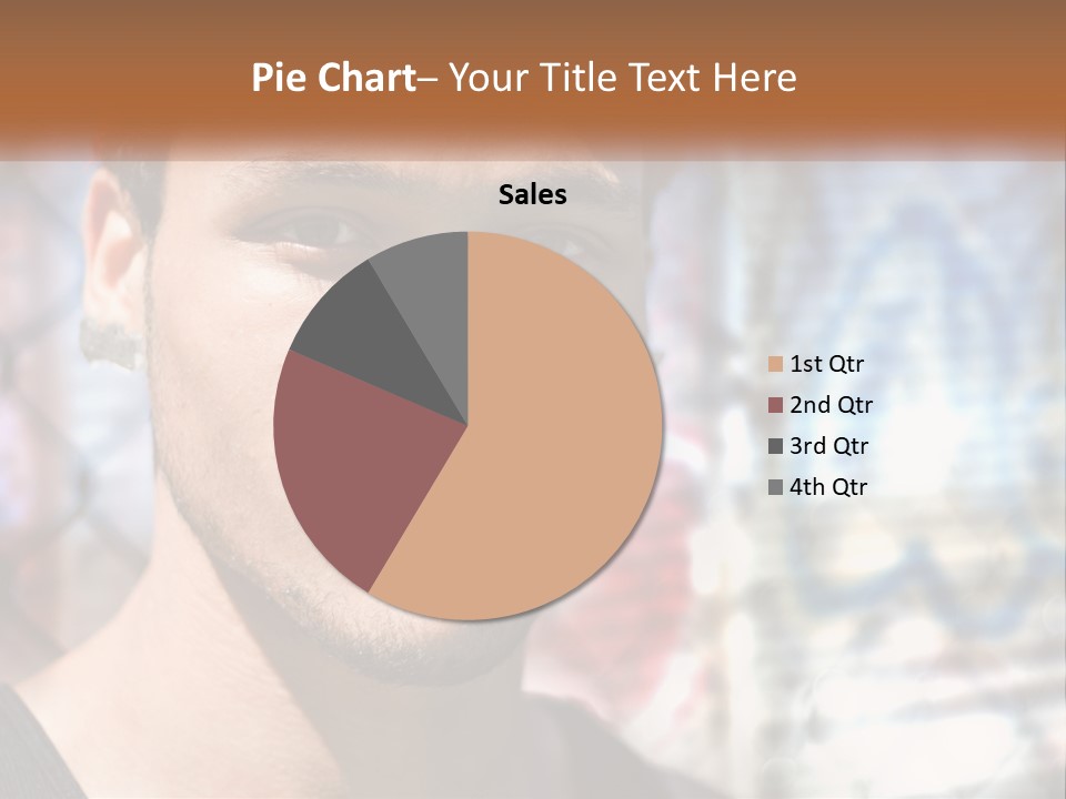 A Man In A Red Hat Is Looking At The Camera PowerPoint Template