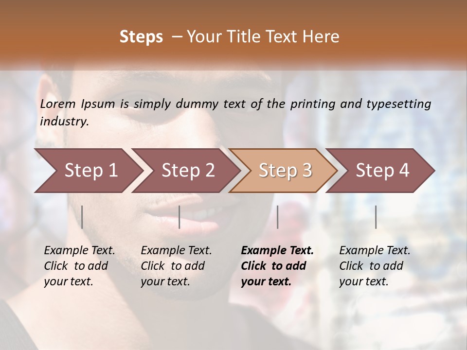 A Man In A Red Hat Is Looking At The Camera PowerPoint Template