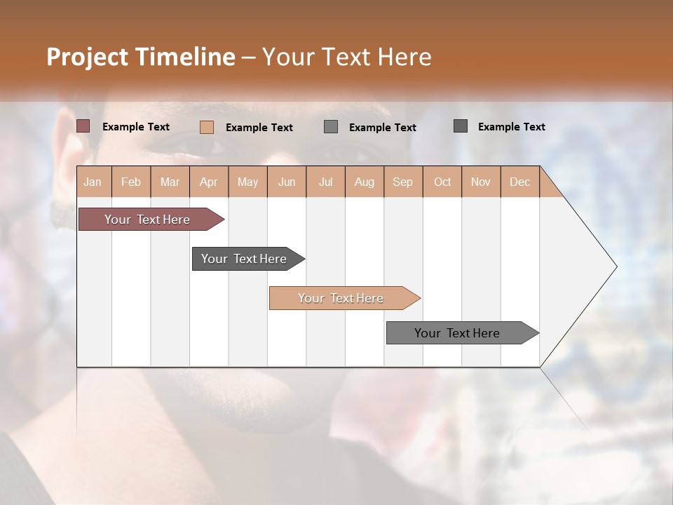 A Man In A Red Hat Is Looking At The Camera PowerPoint Template