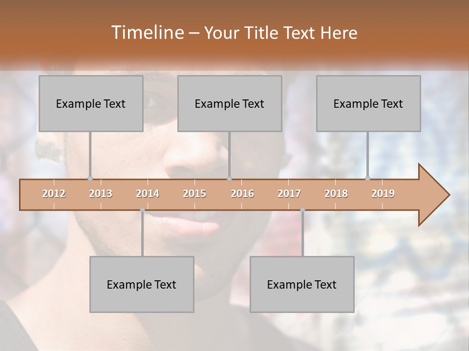 A Man In A Red Hat Is Looking At The Camera PowerPoint Template