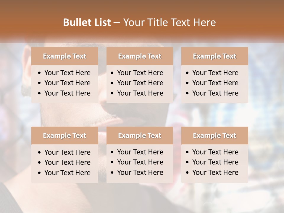 A Man In A Red Hat Is Looking At The Camera PowerPoint Template