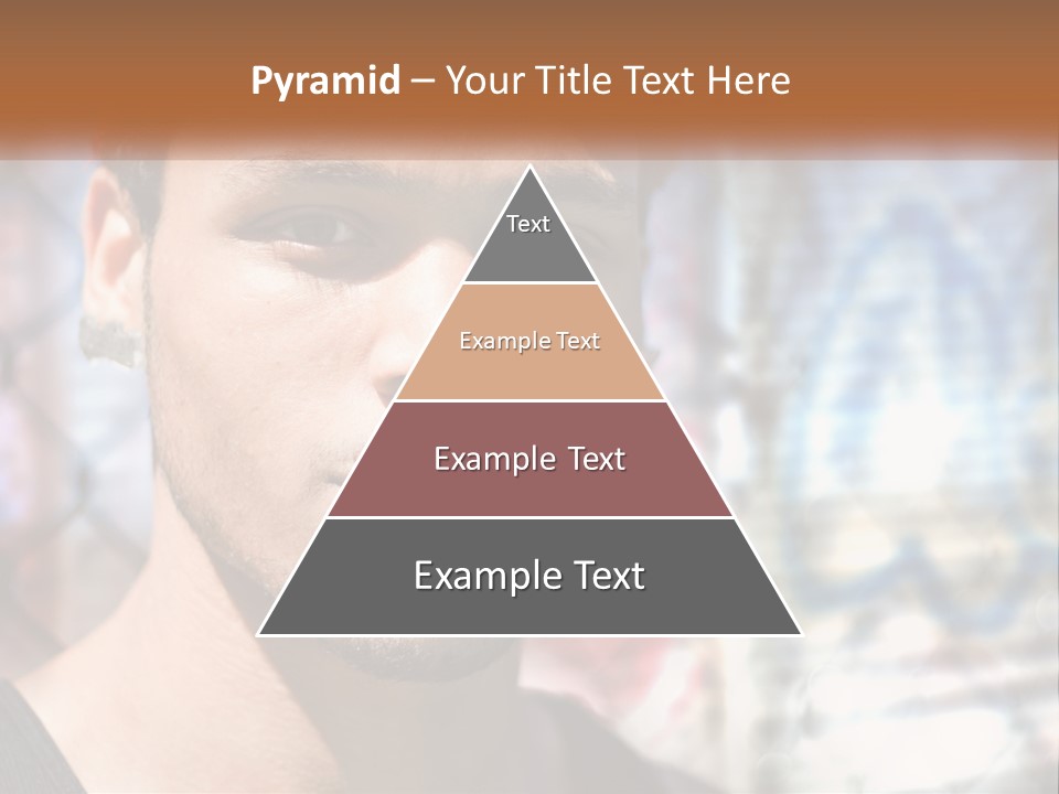 A Man In A Red Hat Is Looking At The Camera PowerPoint Template