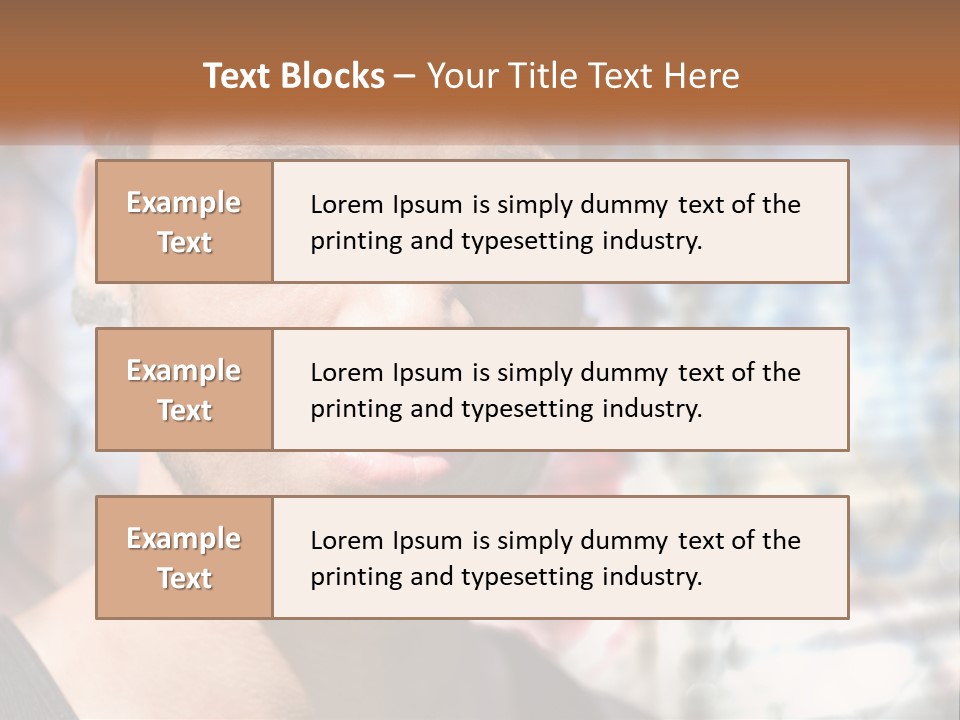 A Man In A Red Hat Is Looking At The Camera PowerPoint Template