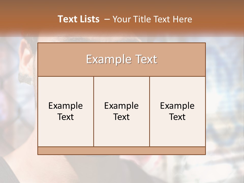 A Man In A Red Hat Is Looking At The Camera PowerPoint Template
