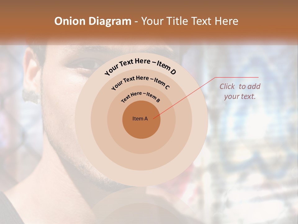 A Man In A Red Hat Is Looking At The Camera PowerPoint Template