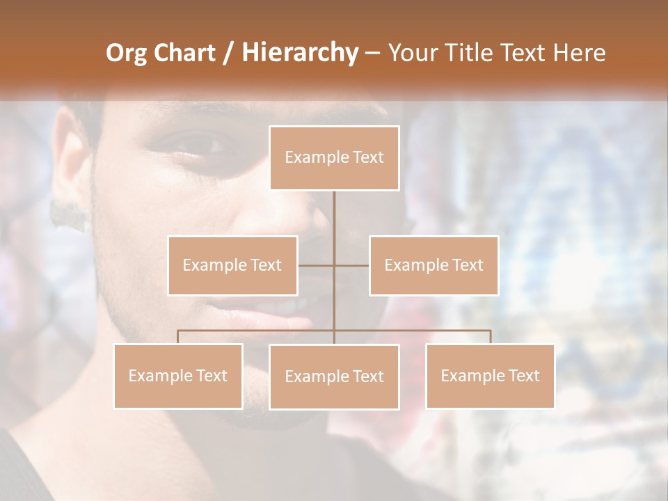 A Man In A Red Hat Is Looking At The Camera PowerPoint Template