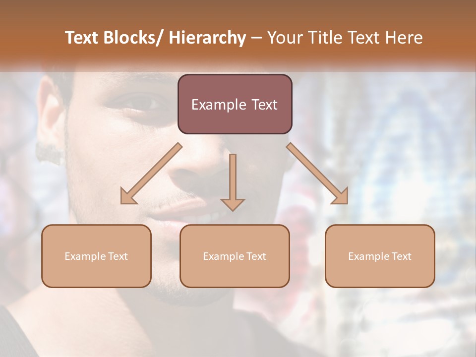 A Man In A Red Hat Is Looking At The Camera PowerPoint Template