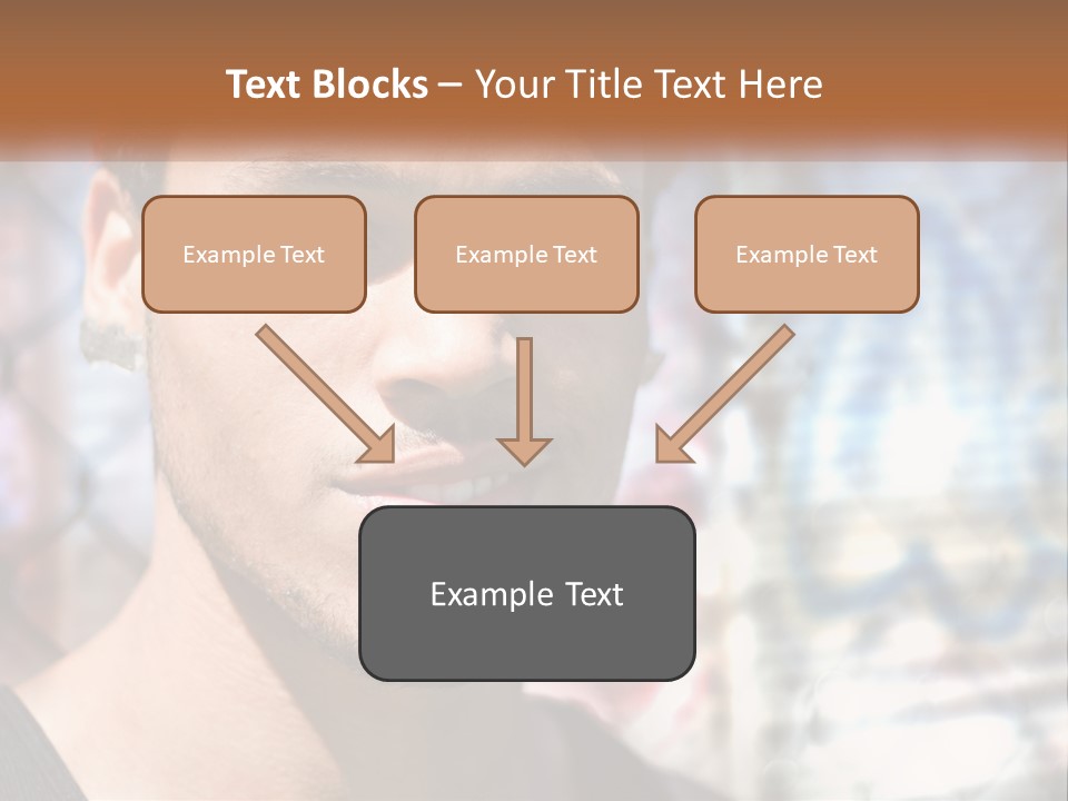 A Man In A Red Hat Is Looking At The Camera PowerPoint Template