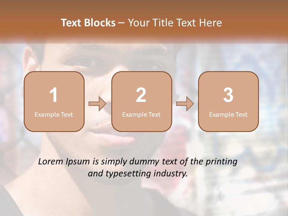 A Man In A Red Hat Is Looking At The Camera PowerPoint Template