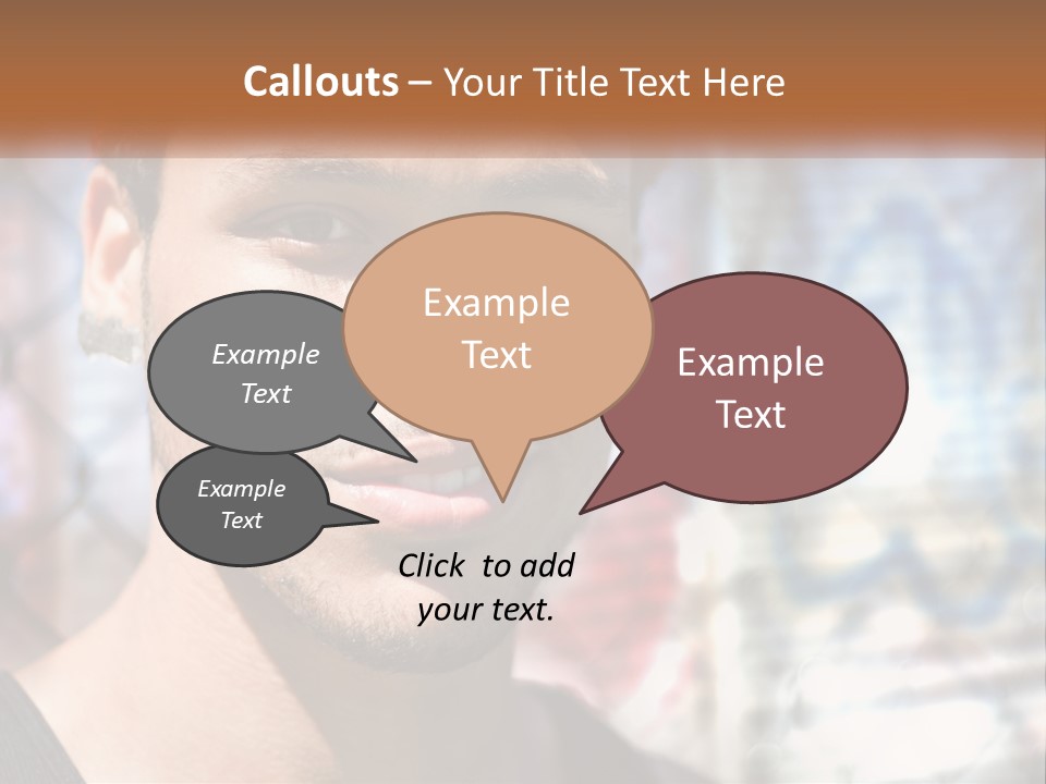 A Man In A Red Hat Is Looking At The Camera PowerPoint Template