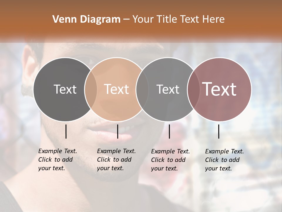 A Man In A Red Hat Is Looking At The Camera PowerPoint Template