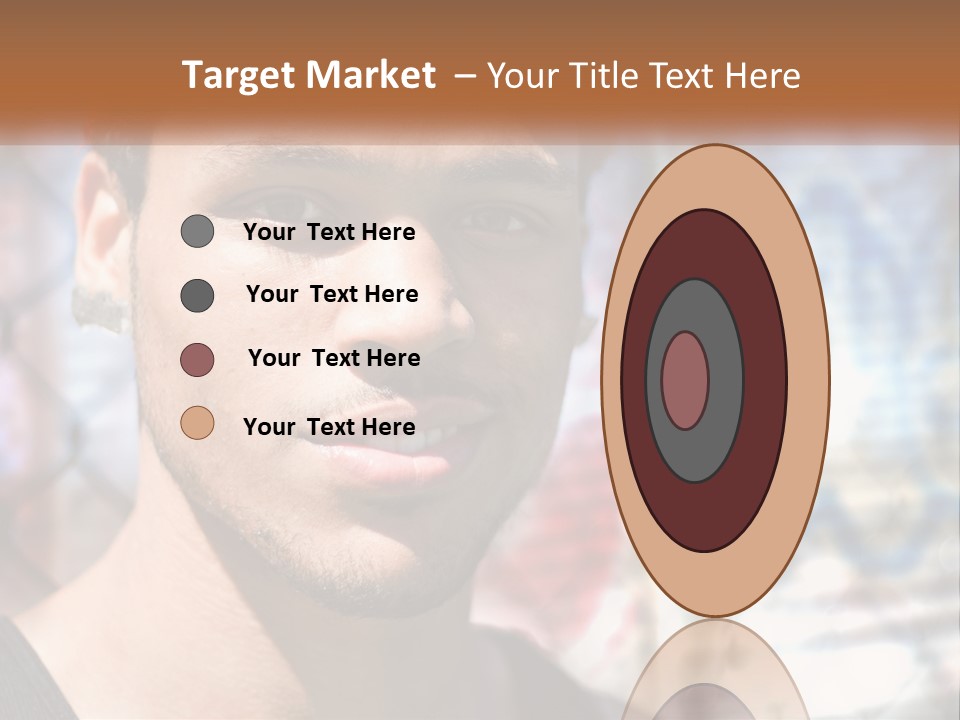 A Man In A Red Hat Is Looking At The Camera PowerPoint Template