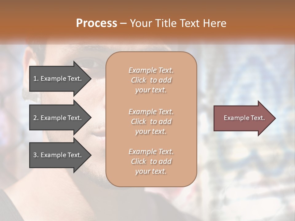 A Man In A Red Hat Is Looking At The Camera PowerPoint Template