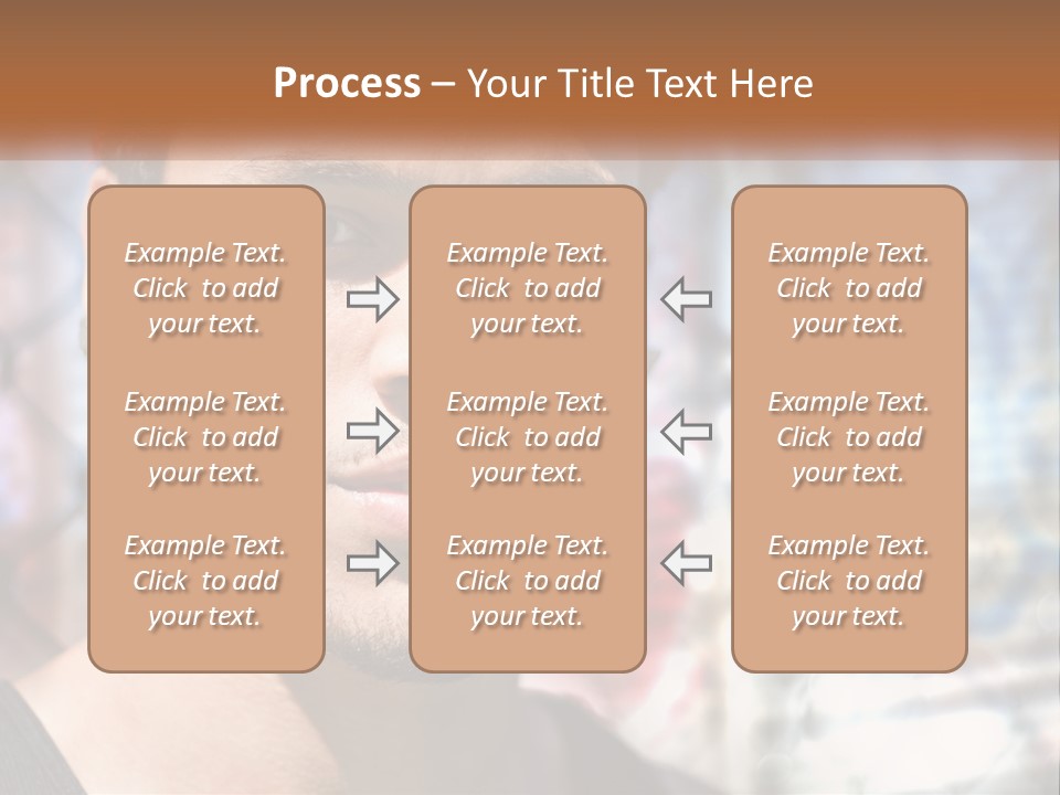 A Man In A Red Hat Is Looking At The Camera PowerPoint Template