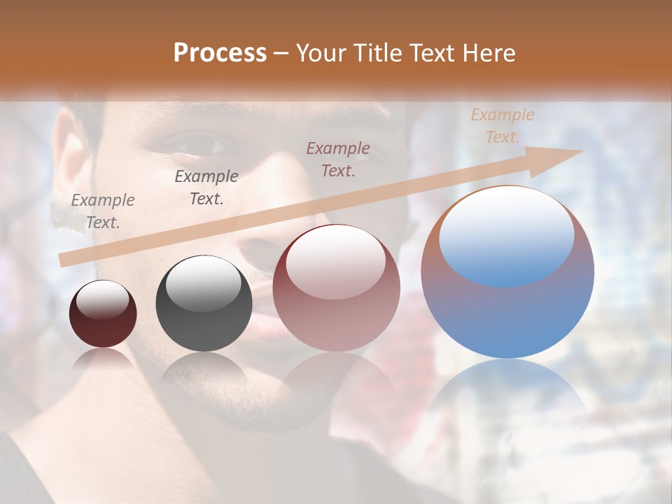 A Man In A Red Hat Is Looking At The Camera PowerPoint Template