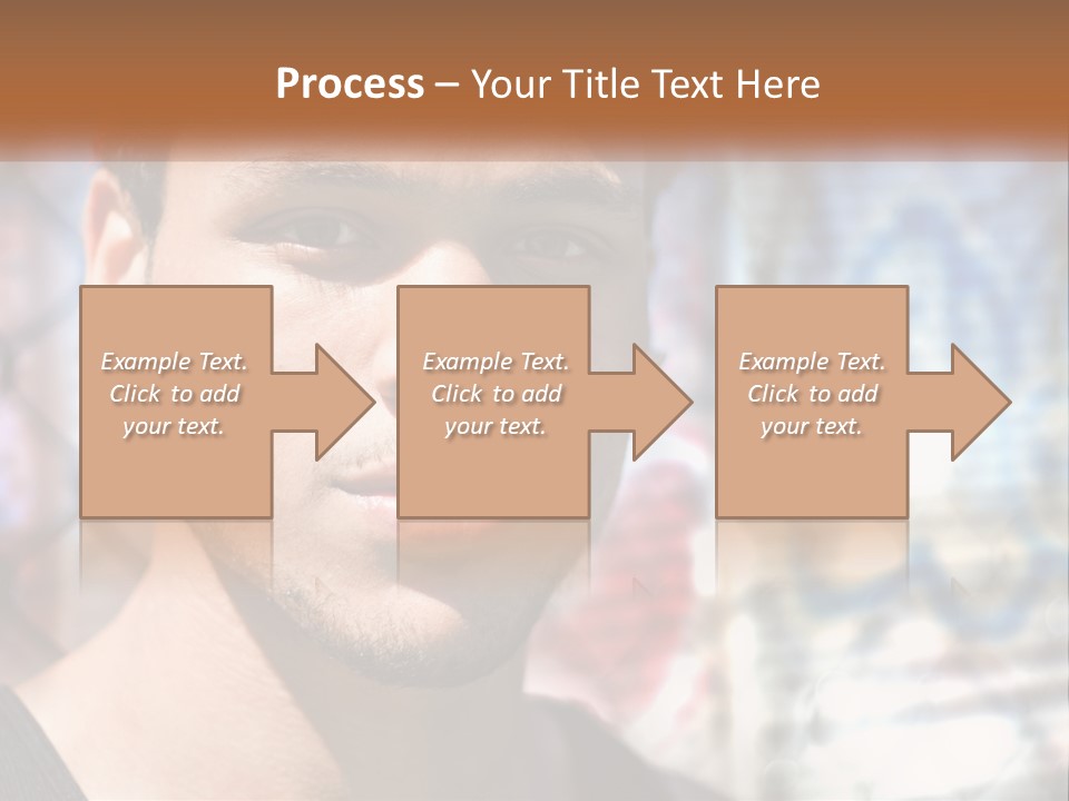 A Man In A Red Hat Is Looking At The Camera PowerPoint Template