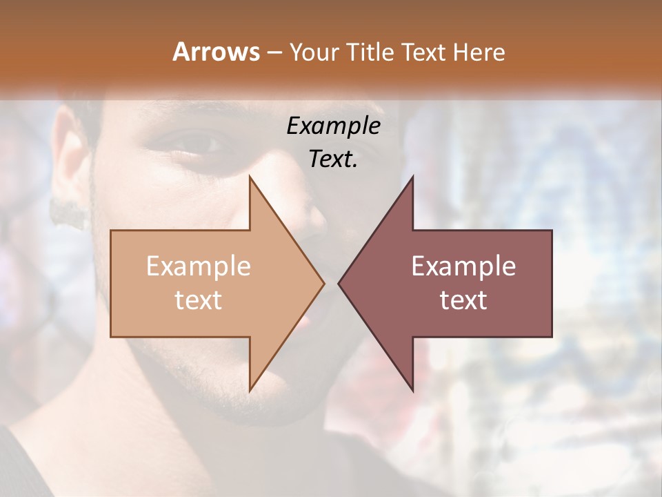 A Man In A Red Hat Is Looking At The Camera PowerPoint Template