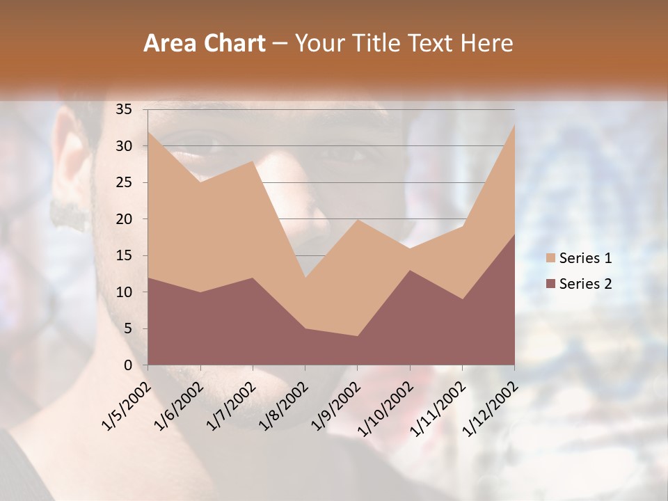 A Man In A Red Hat Is Looking At The Camera PowerPoint Template