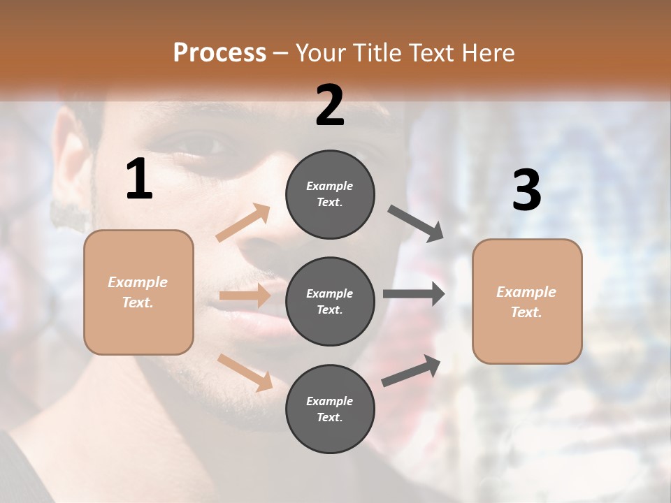 A Man In A Red Hat Is Looking At The Camera PowerPoint Template