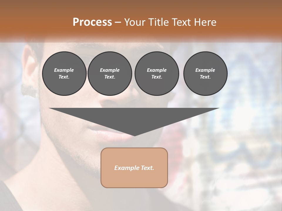 A Man In A Red Hat Is Looking At The Camera PowerPoint Template