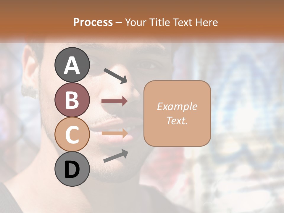 A Man In A Red Hat Is Looking At The Camera PowerPoint Template