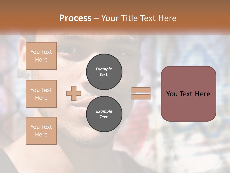 A Man In A Red Hat Is Looking At The Camera PowerPoint Template