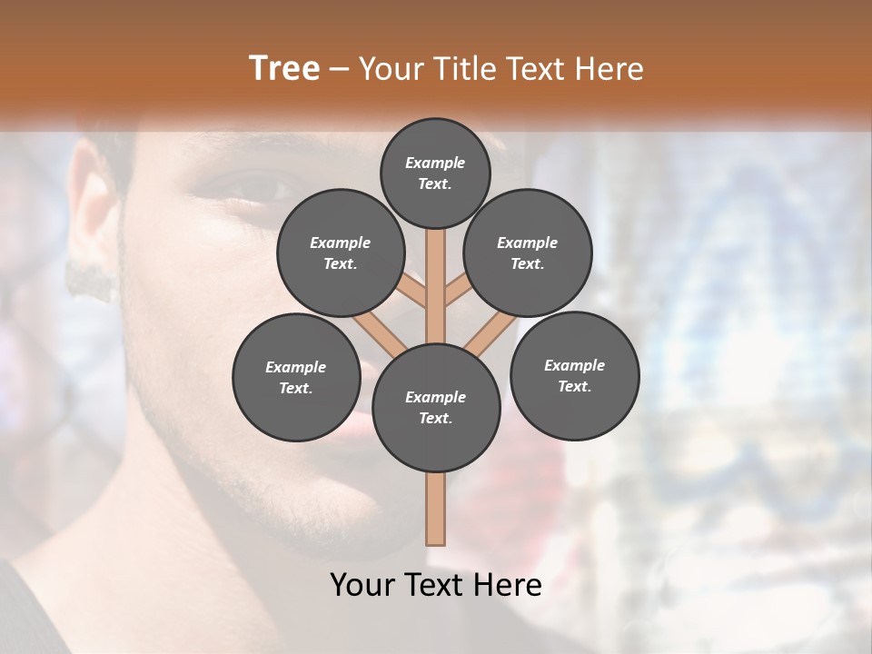 A Man In A Red Hat Is Looking At The Camera PowerPoint Template