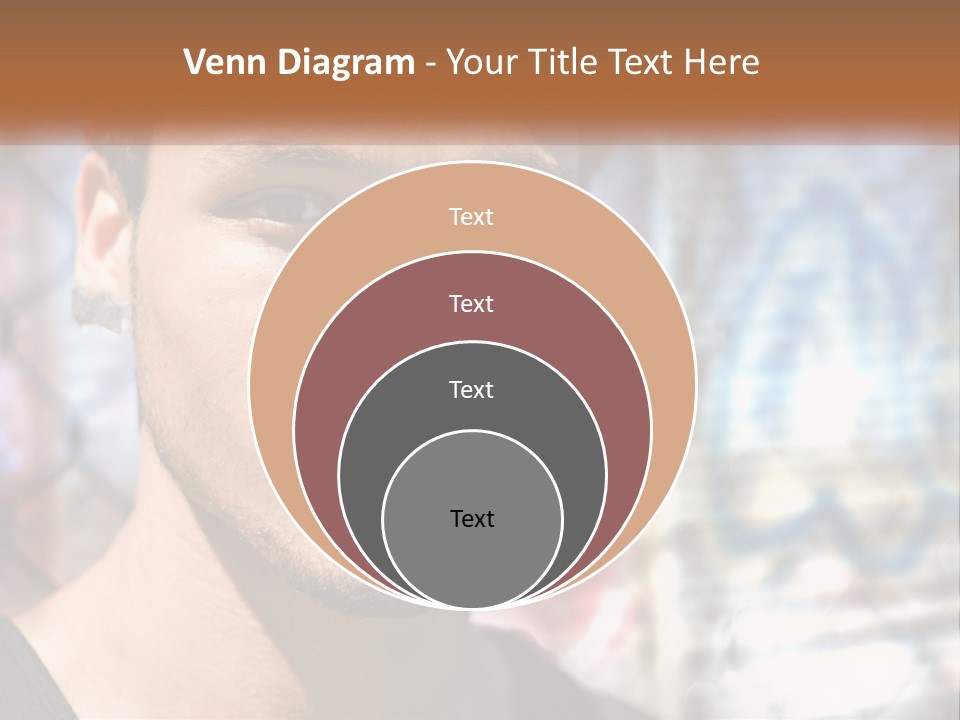 A Man In A Red Hat Is Looking At The Camera PowerPoint Template