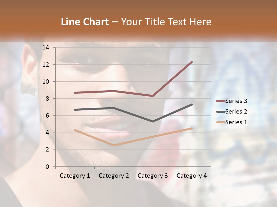 A Man In A Red Hat Is Looking At The Camera PowerPoint Template