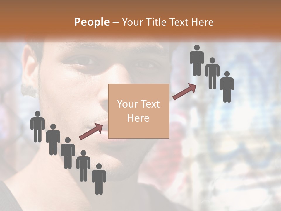 A Man In A Red Hat Is Looking At The Camera PowerPoint Template