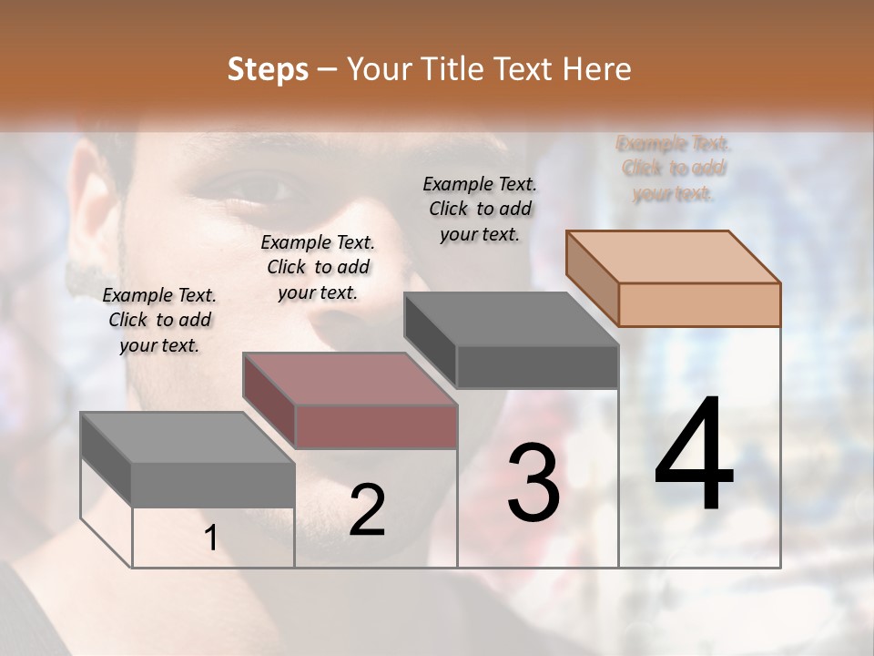 A Man In A Red Hat Is Looking At The Camera PowerPoint Template
