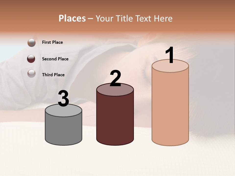 A Young Boy Sleeping On Top Of A Bed PowerPoint Template