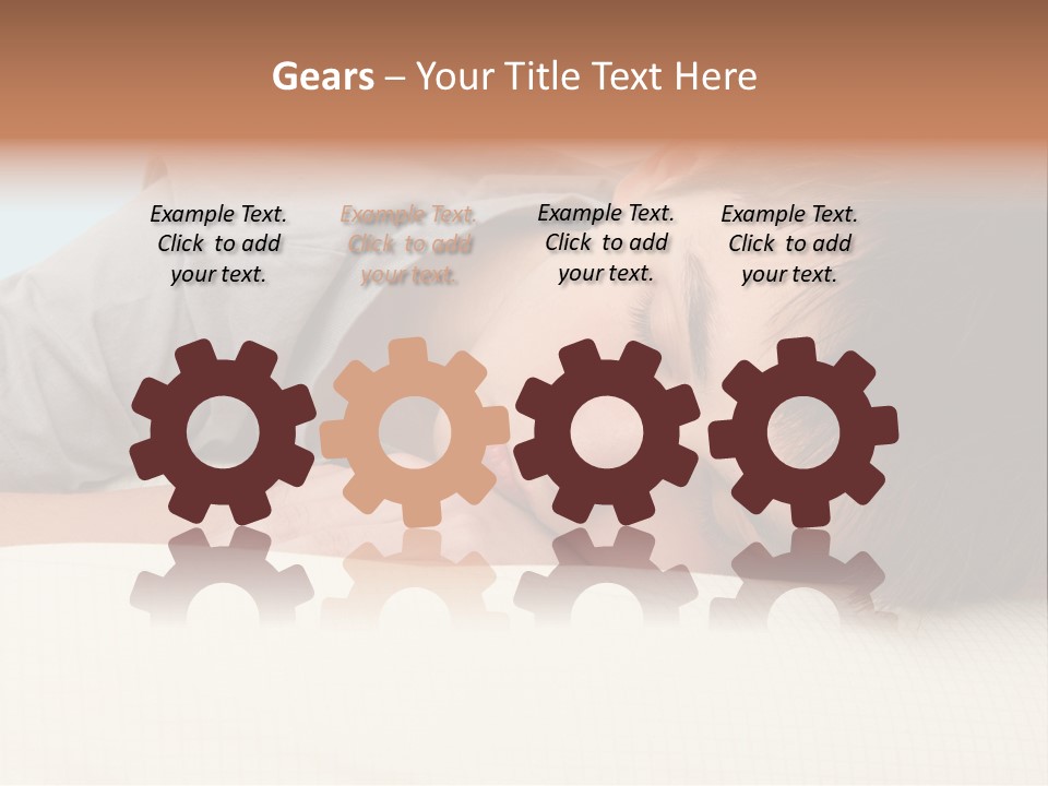 A Young Boy Sleeping On Top Of A Bed PowerPoint Template