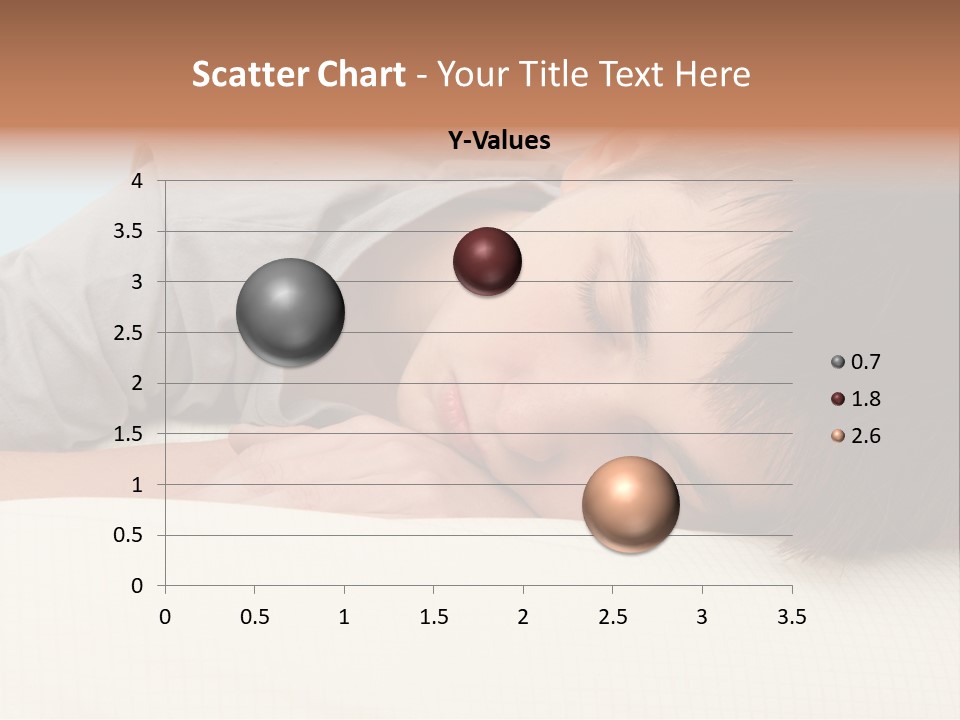 A Young Boy Sleeping On Top Of A Bed PowerPoint Template