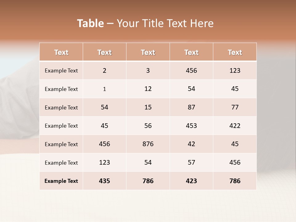 A Young Boy Sleeping On Top Of A Bed PowerPoint Template