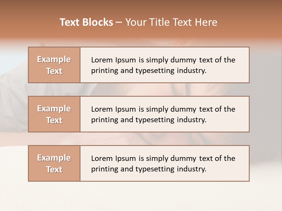 A Young Boy Sleeping On Top Of A Bed PowerPoint Template