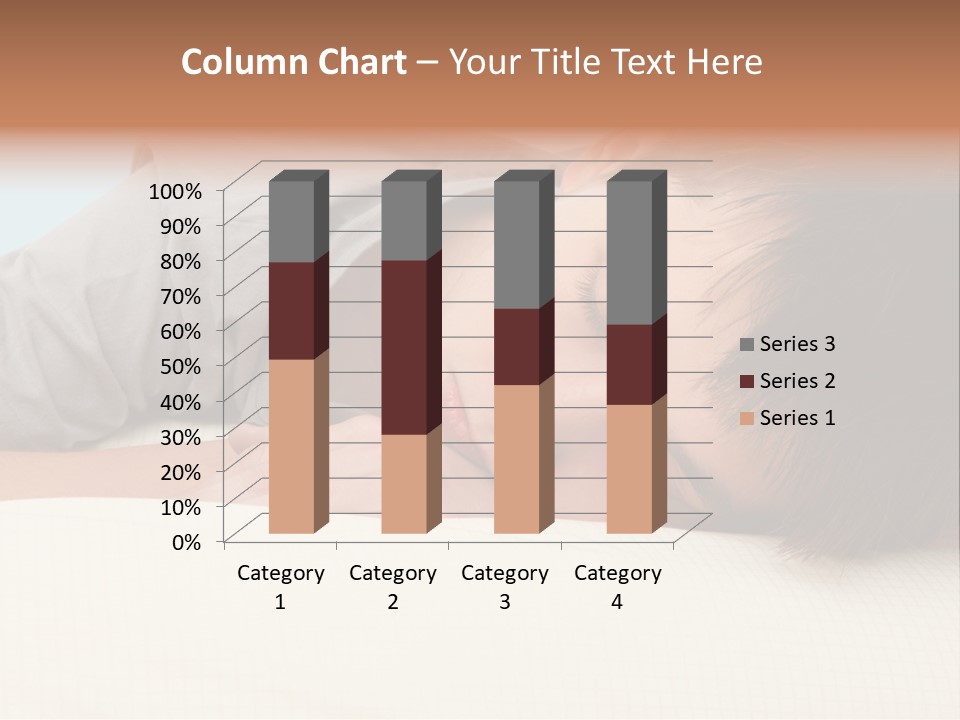 A Young Boy Sleeping On Top Of A Bed PowerPoint Template