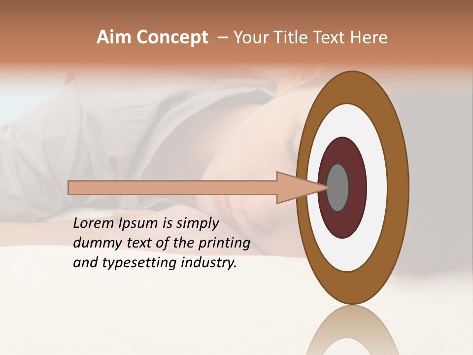 A Young Boy Sleeping On Top Of A Bed PowerPoint Template