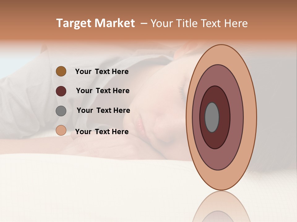 A Young Boy Sleeping On Top Of A Bed PowerPoint Template