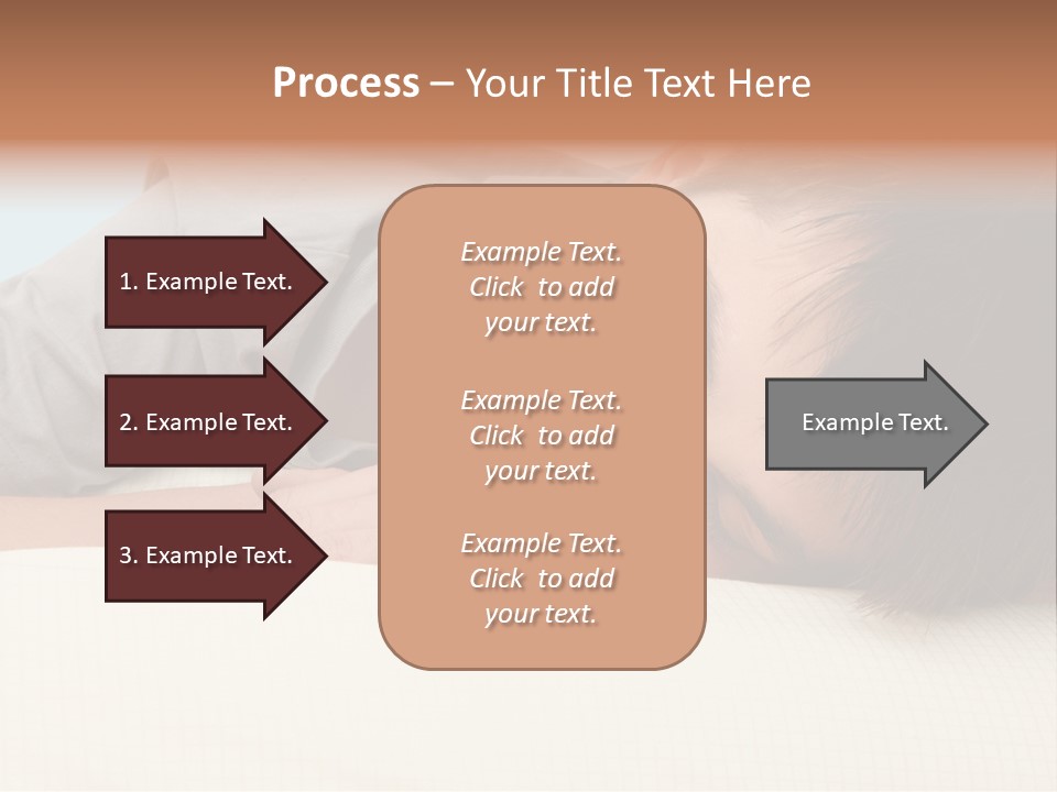 A Young Boy Sleeping On Top Of A Bed PowerPoint Template