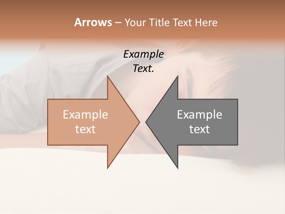 A Young Boy Sleeping On Top Of A Bed PowerPoint Template