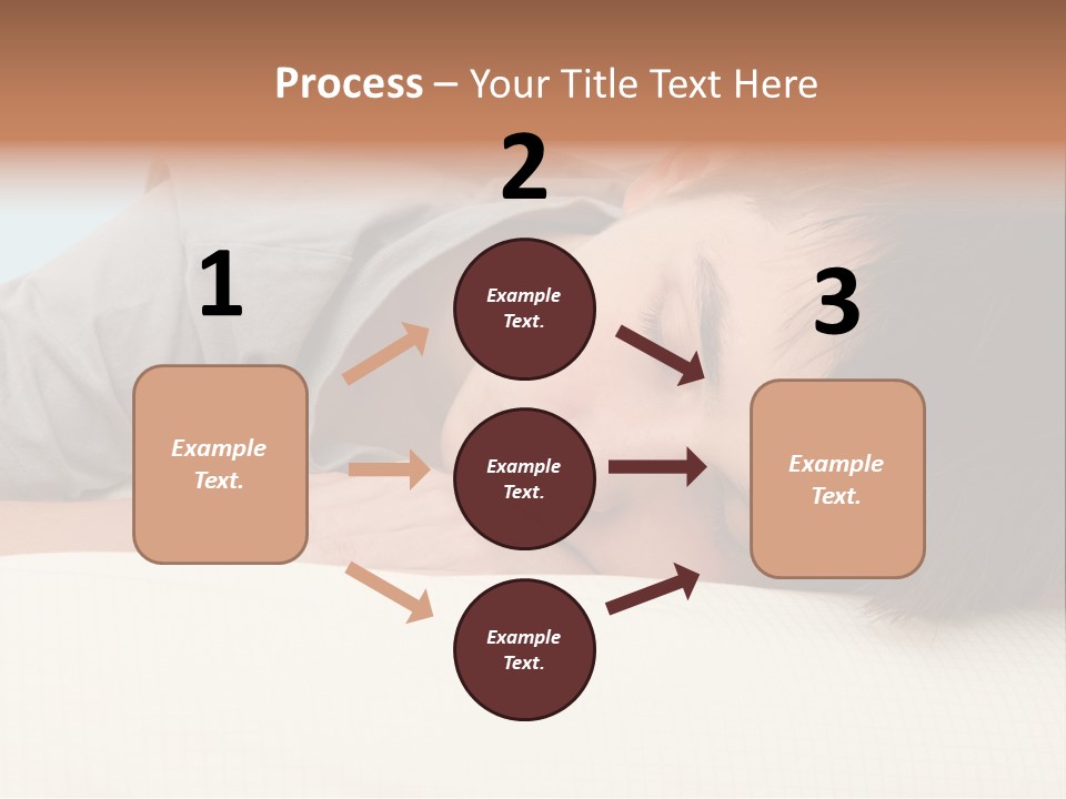 A Young Boy Sleeping On Top Of A Bed PowerPoint Template