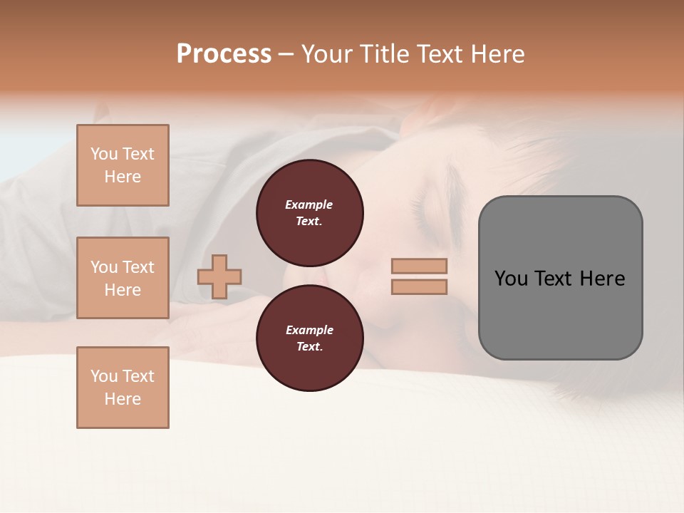 A Young Boy Sleeping On Top Of A Bed PowerPoint Template