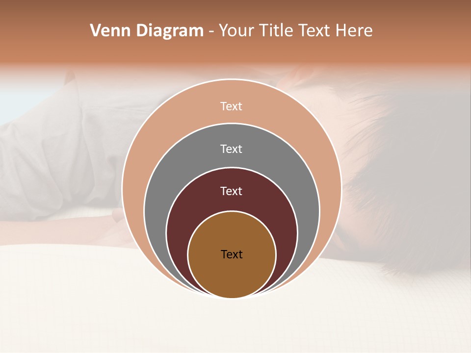 A Young Boy Sleeping On Top Of A Bed PowerPoint Template